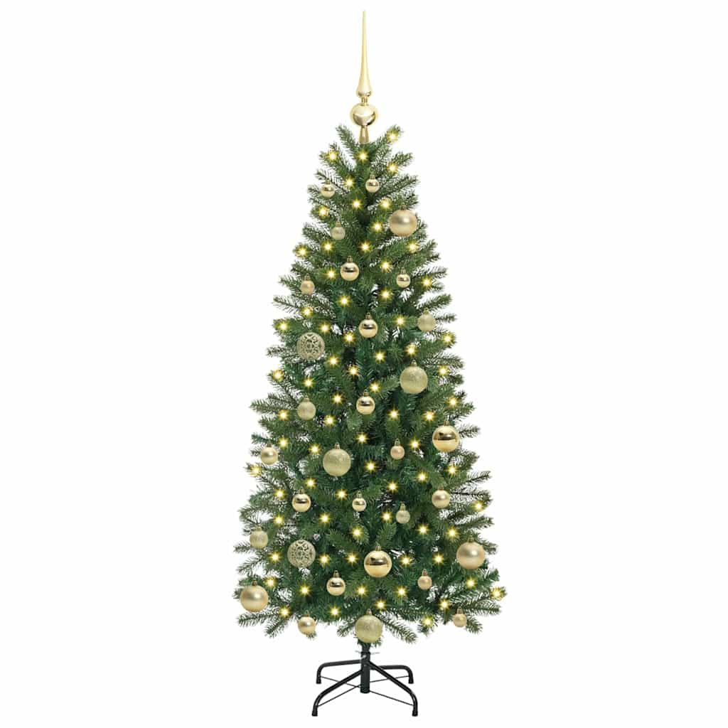 Sapin de Noël artificiel avec 150 LED Vert 120 cm PE et PVC - XIOS