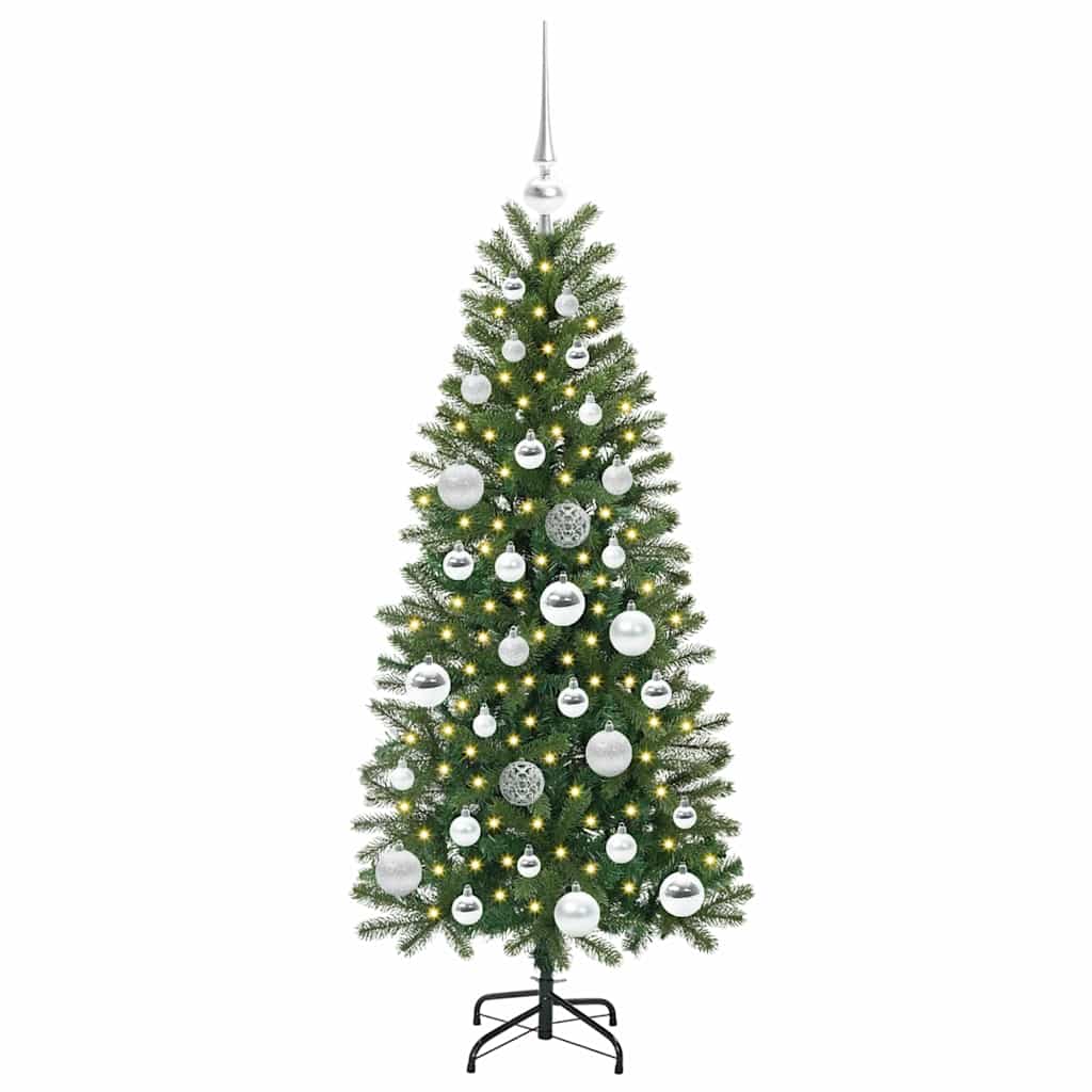 Sapin de Noël artificiel avec 150 LED Vert 120 cm PE et PVC - XIOS
