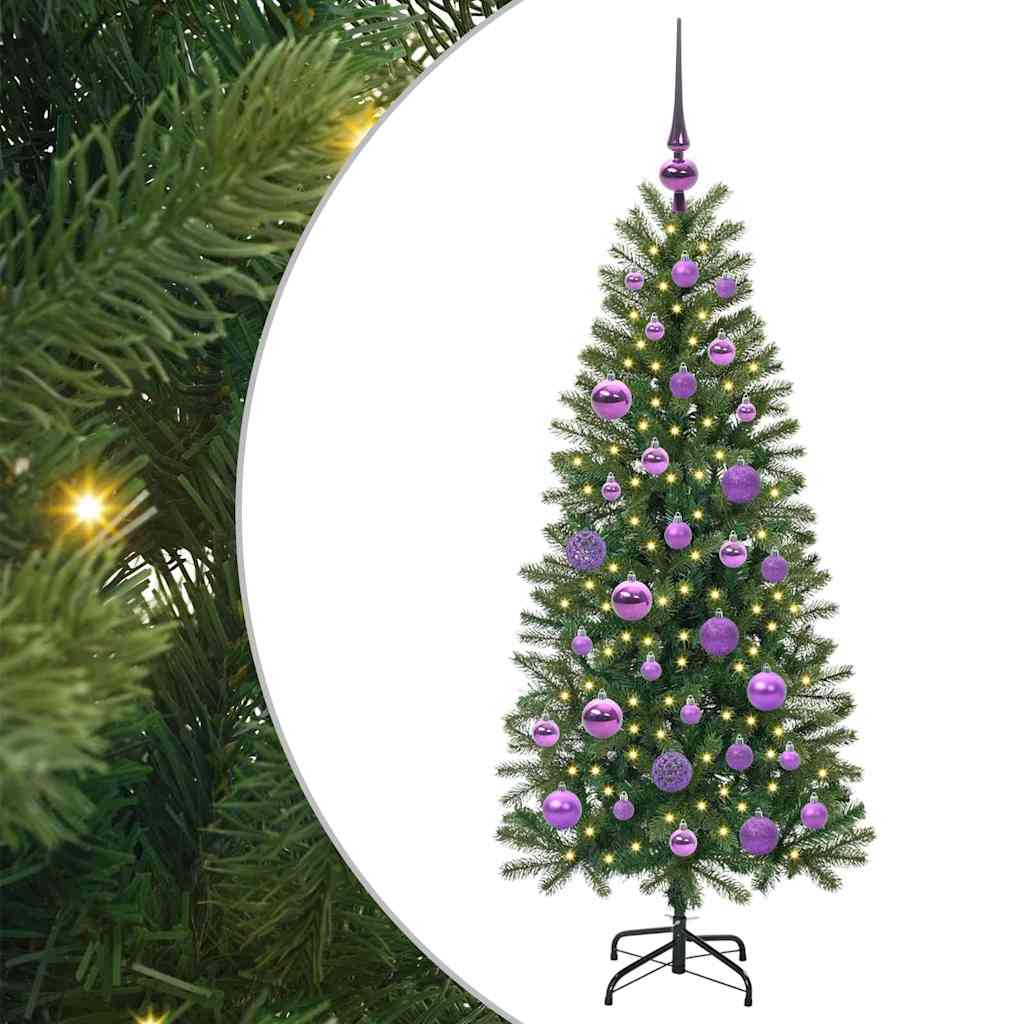 Sapin de Noël artificiel avec 150 LED Vert 120 cm PE et PVC - XIOS