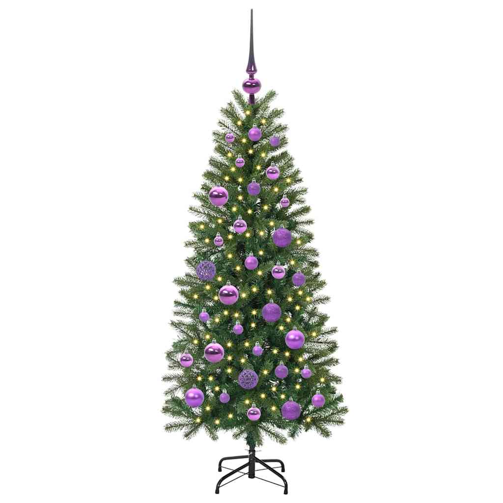 Sapin de Noël artificiel avec 150 LED Vert 120 cm PE et PVC - XIOS