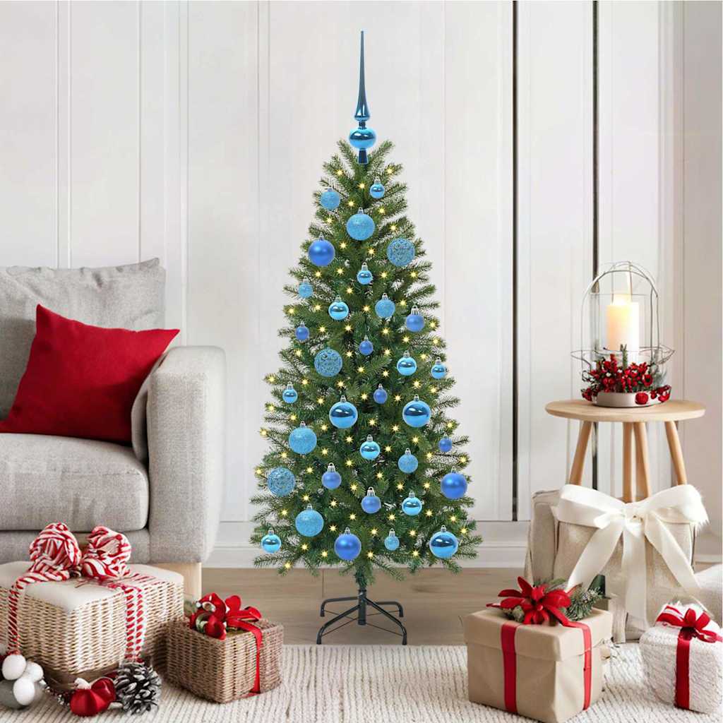 Sapin de Noël artificiel avec 150 LED Vert 120 cm PE et PVC - XIOS