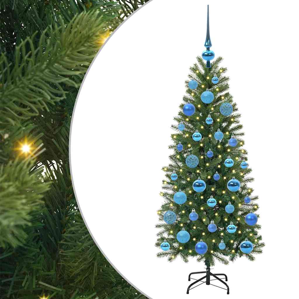 Sapin de Noël artificiel avec 150 LED Vert 120 cm PE et PVC - XIOS