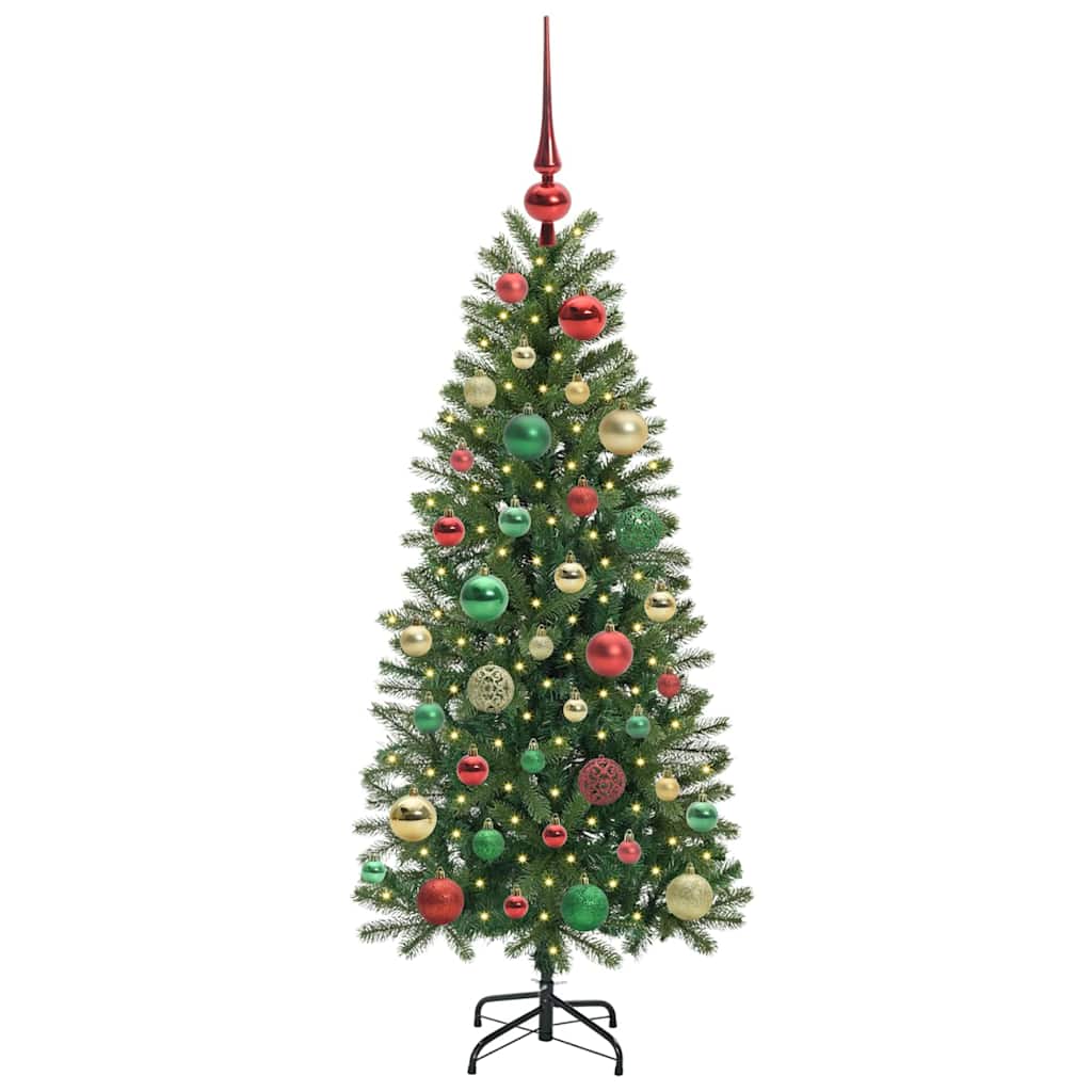 Sapin de Noël artificiel avec 150 LED Vert 120 cm PE et PVC - XIOS
