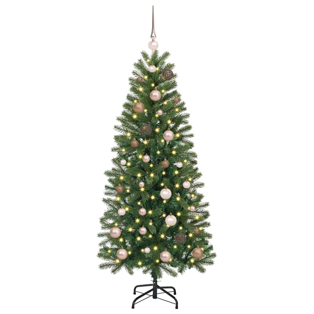 Sapin de Noël artificiel avec 150 LED Vert 150 cm PE et PVC - XIOS