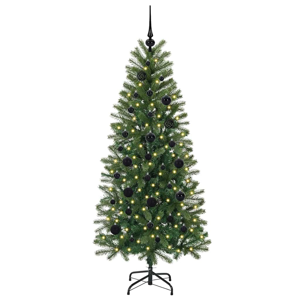 Sapin de Noël artificiel avec 150 LED Vert 150 cm PE et PVC - XIOS
