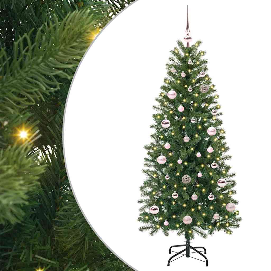 Sapin de Noël artificiel avec 150 LED Vert 150 cm PE et PVC - XIOS
