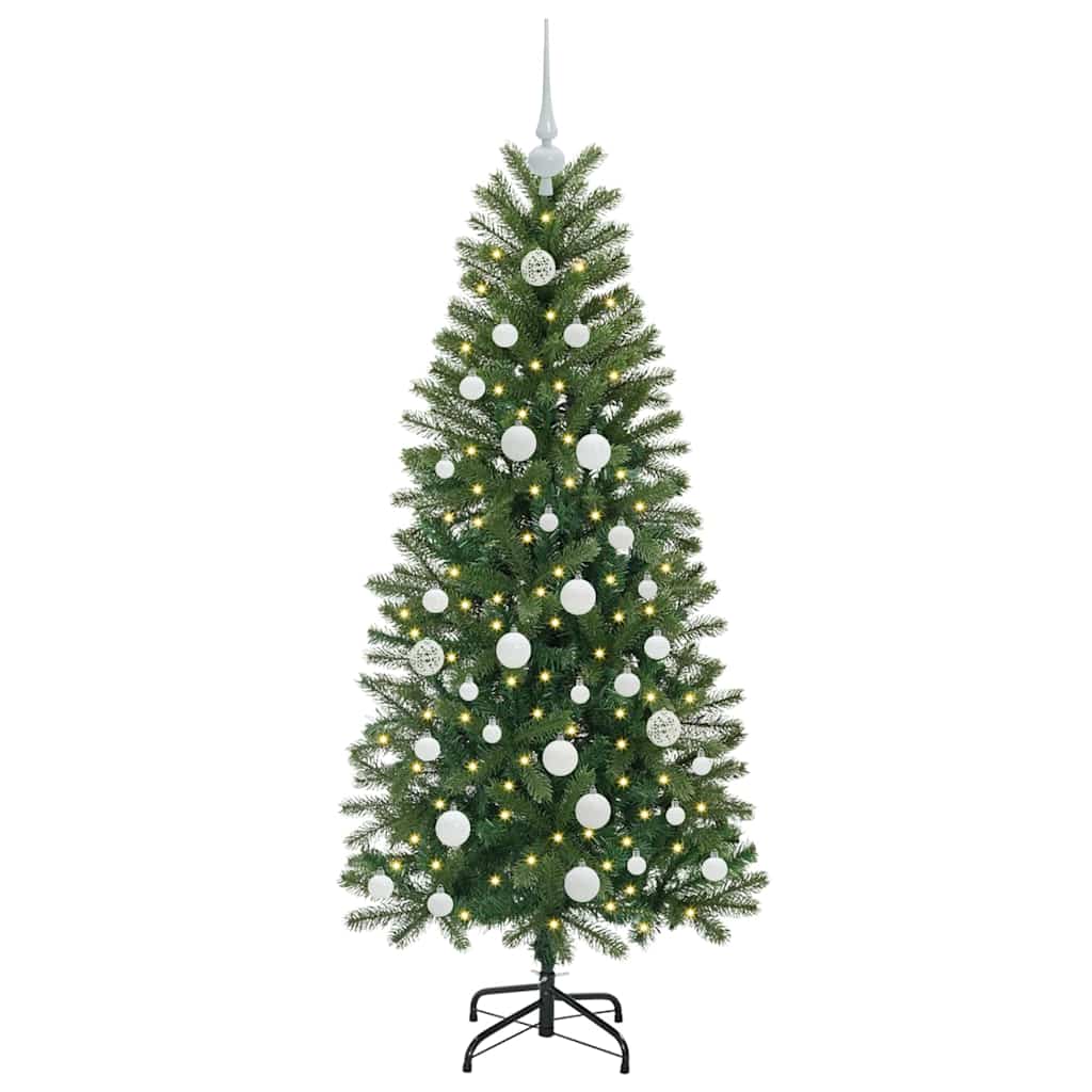 Sapin de Noël artificiel avec 150 LED Vert 150 cm PE et PVC - XIOS