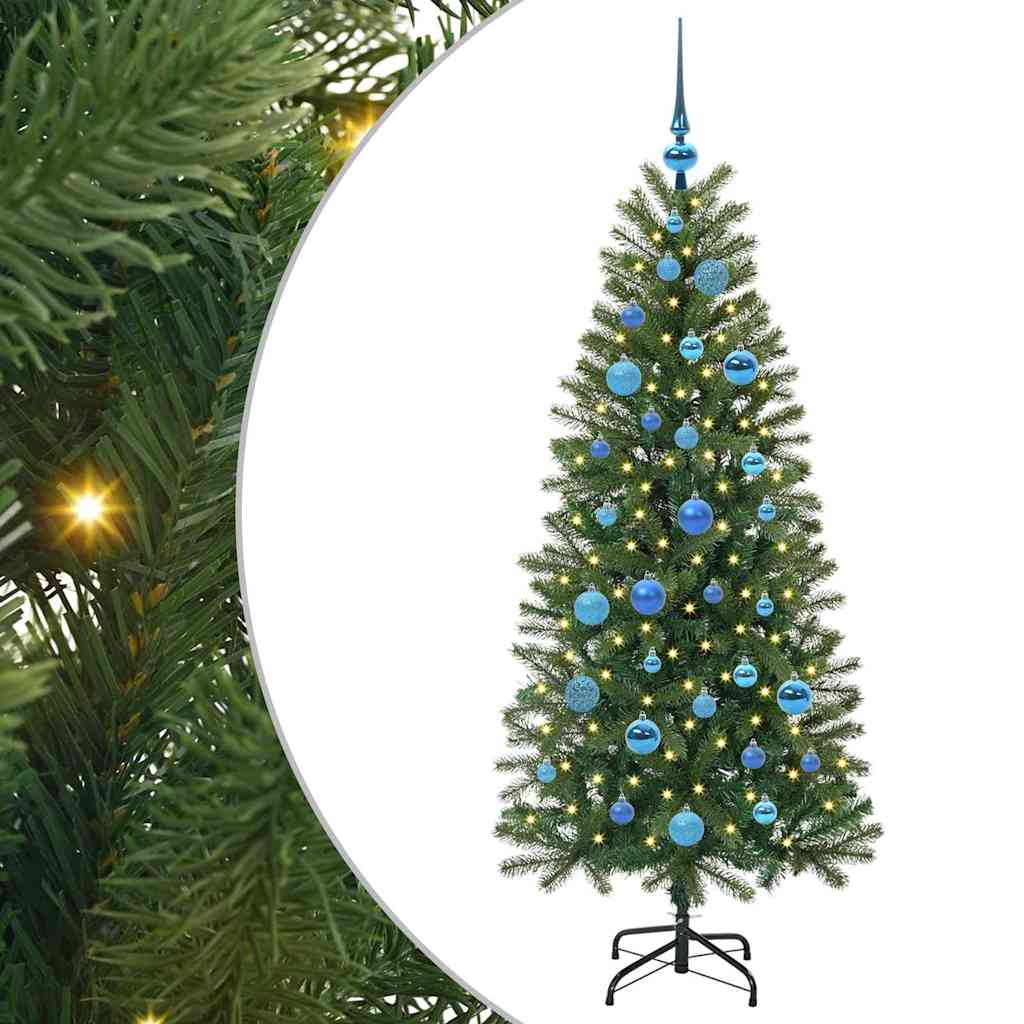 Sapin de Noël artificiel avec 150 LED Vert 150 cm PE et PVC - XIOS