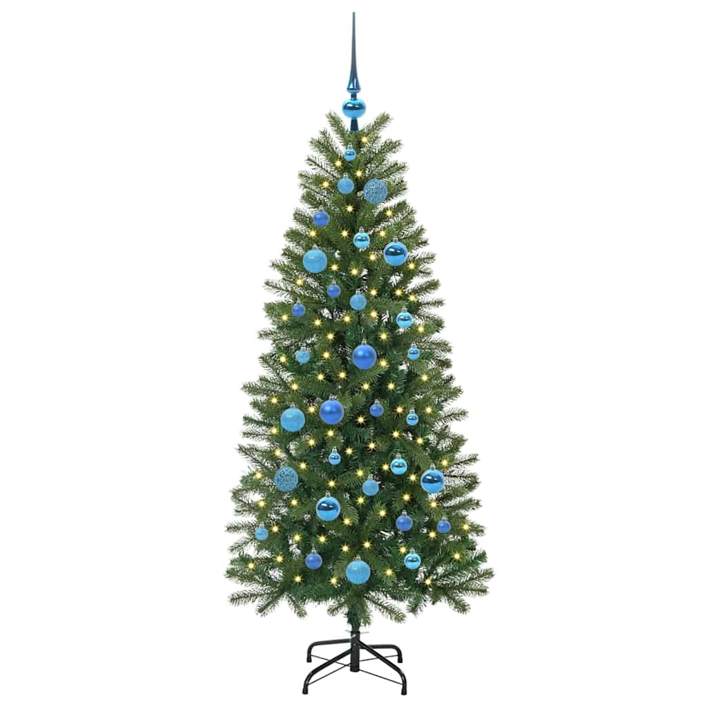Sapin de Noël artificiel avec 150 LED Vert 150 cm PE et PVC - XIOS