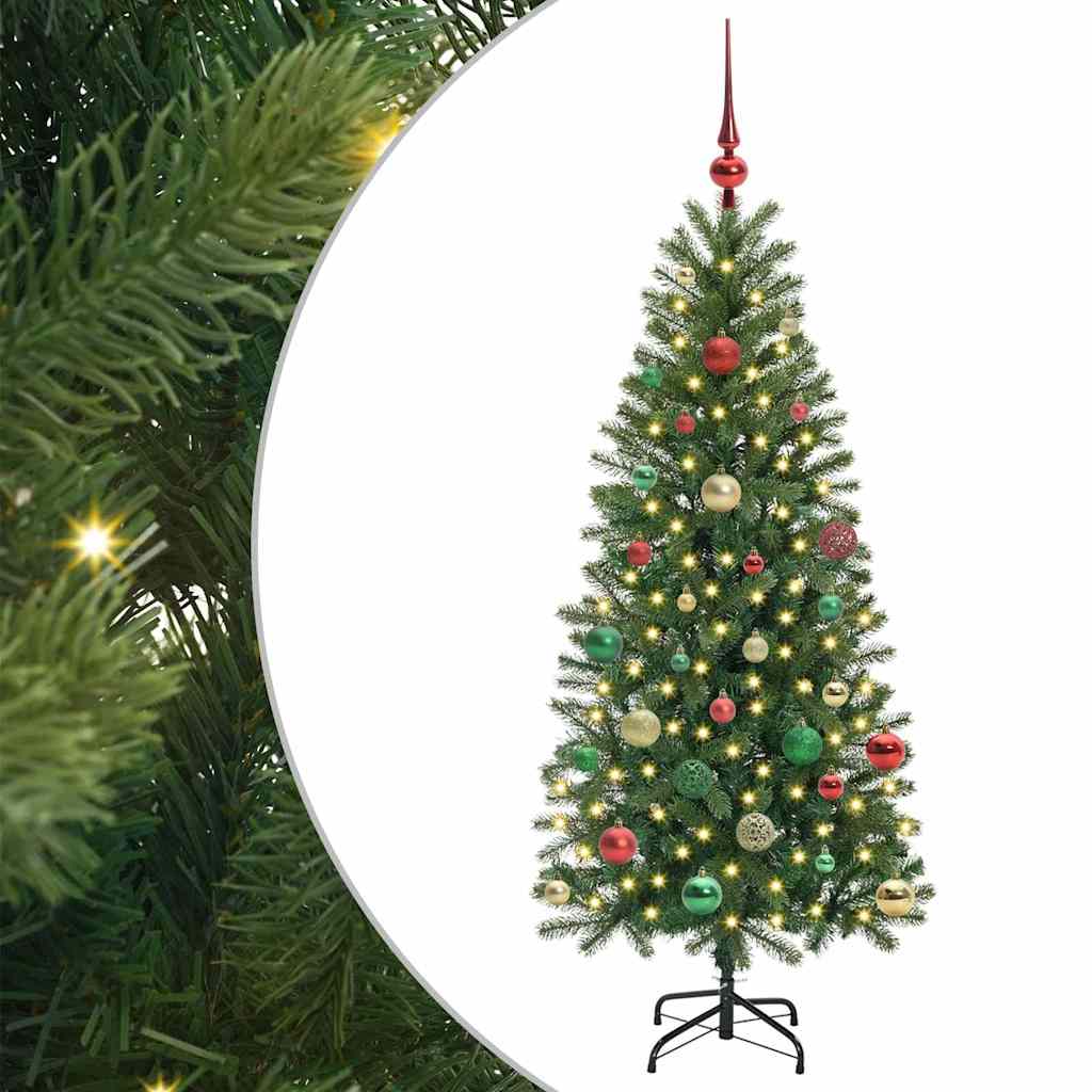 Sapin de Noël artificiel avec 150 LED Vert 150 cm PE et PVC - XIOS
