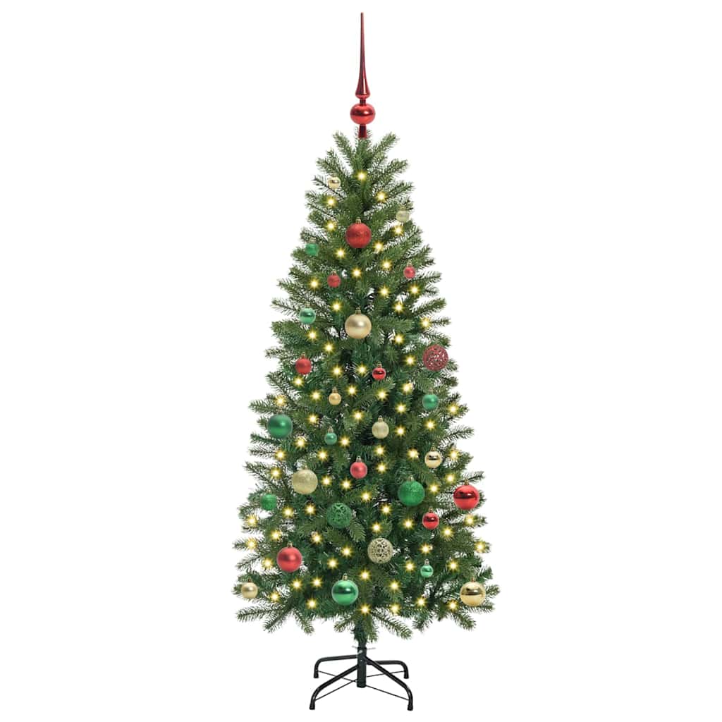 Sapin de Noël artificiel avec 150 LED Vert 150 cm PE et PVC - XIOS