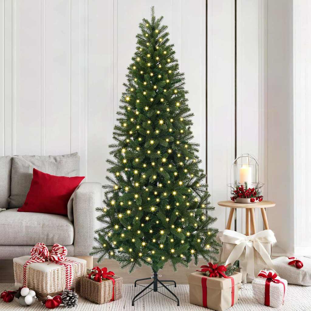 Sapin de Noël artificiel avec 300 LED Vert 180 cm PE et PVC - XIOS