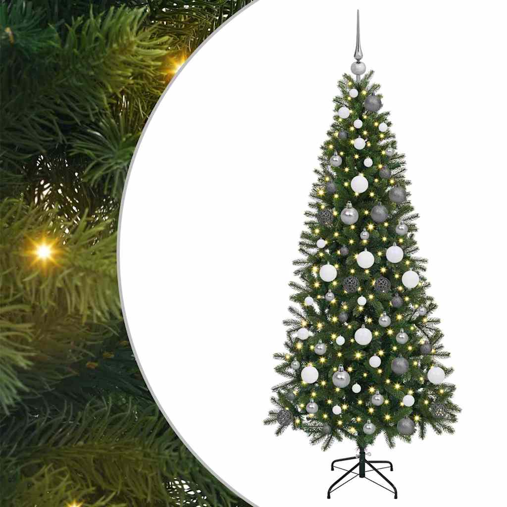 Sapin de Noël artificiel avec 300 LED Vert 180 cm PE et PVC - XIOS