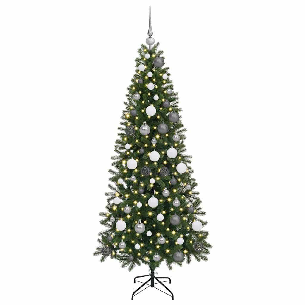 Sapin de Noël artificiel avec 300 LED Vert 180 cm PE et PVC - XIOS