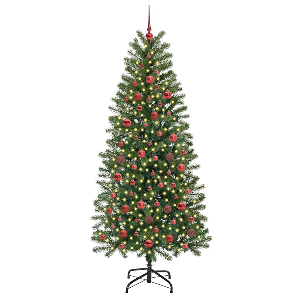 Sapin de Noël artificiel avec 300 LED Vert 180 cm PE et PVC - XIOS