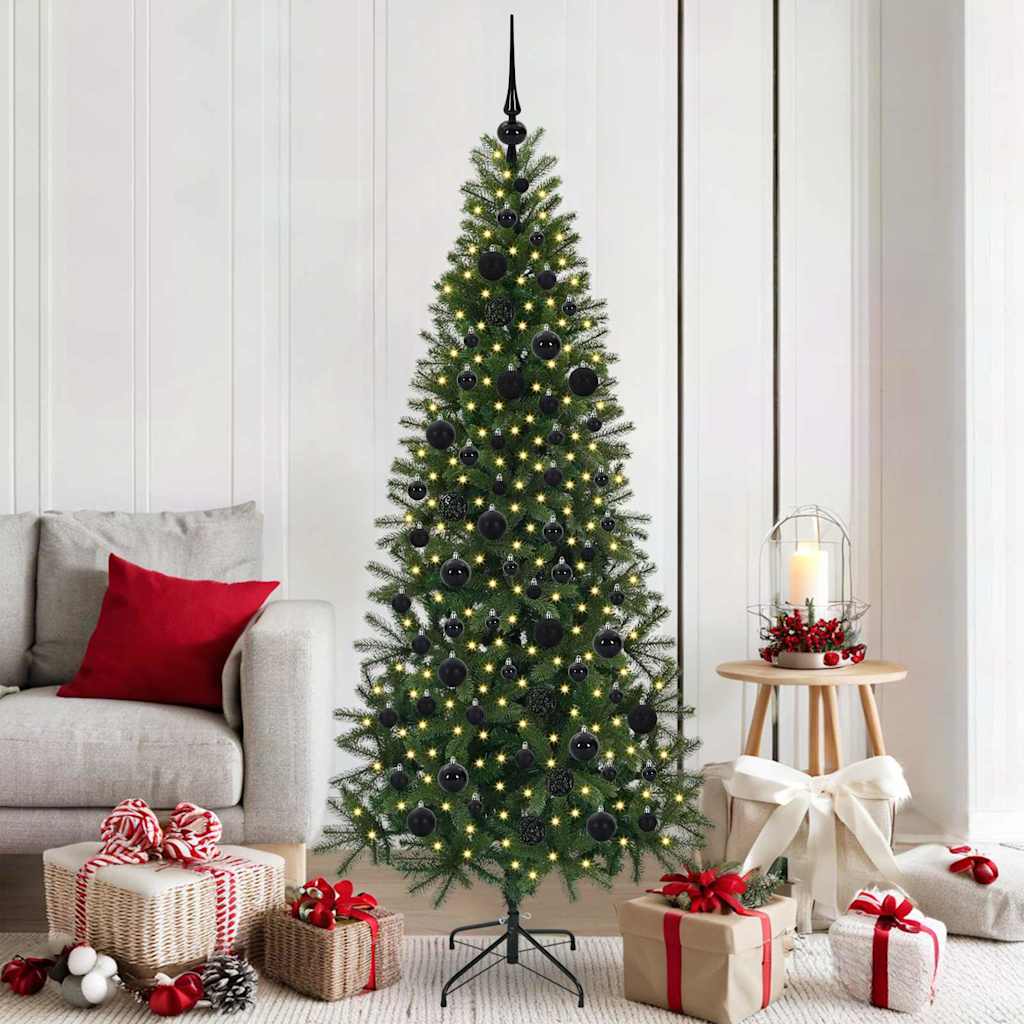 Sapin de Noël artificiel avec 300 LED Vert 180 cm PE et PVC - XIOS