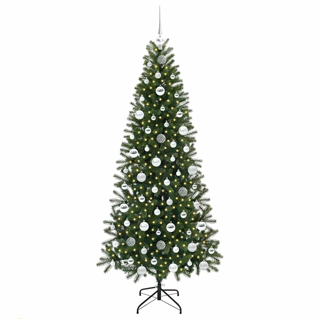 Sapin de Noël artificiel avec 300 LED Vert 180 cm PE et PVC - XIOS