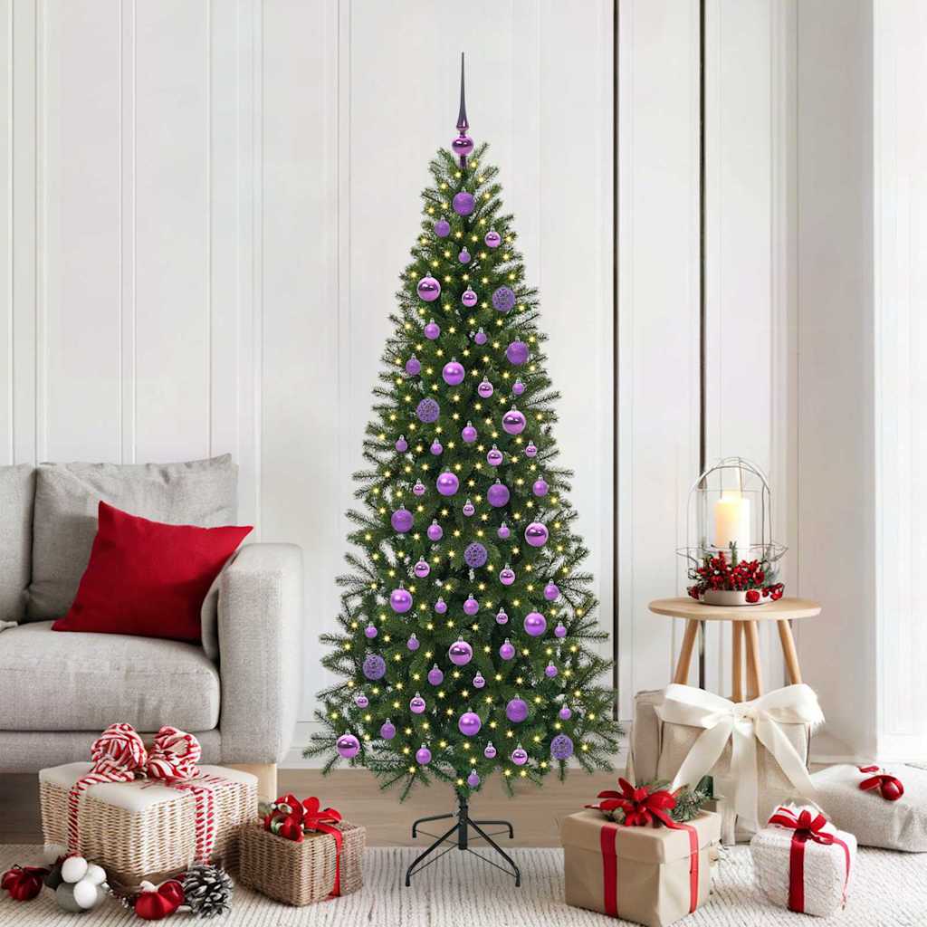 Sapin de Noël artificiel avec 300 LED Vert 180 cm PE et PVC - XIOS