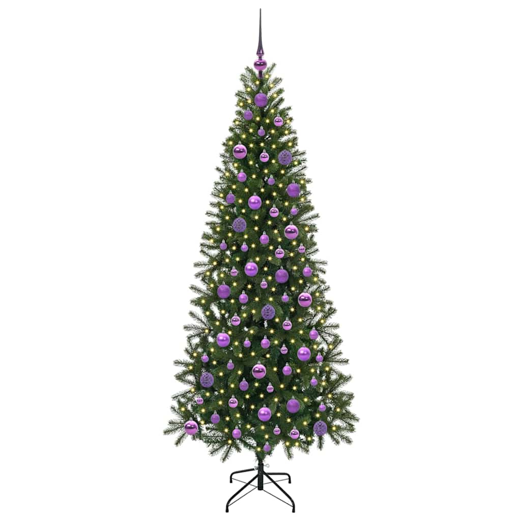 Sapin de Noël artificiel avec 300 LED Vert 180 cm PE et PVC - XIOS