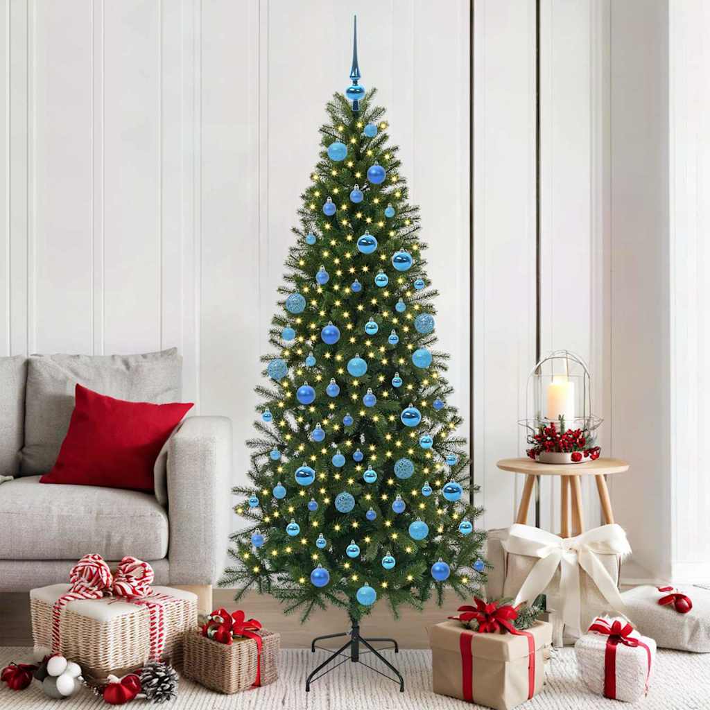 Sapin de Noël artificiel avec 300 LED Vert 180 cm PE et PVC - XIOS