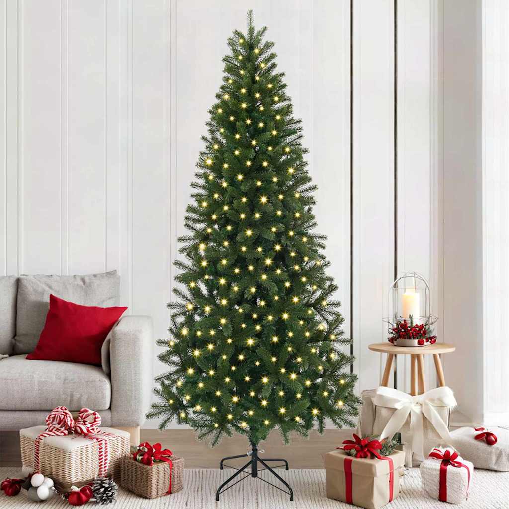 Sapin de Noël artificiel avec 300 LED Vert 210 cm PE et PVC - XIOS