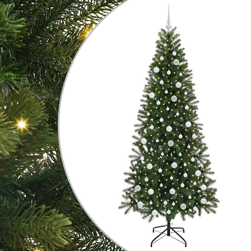 Sapin de Noël artificiel avec 300 LED Vert 210 cm PE et PVC - XIOS