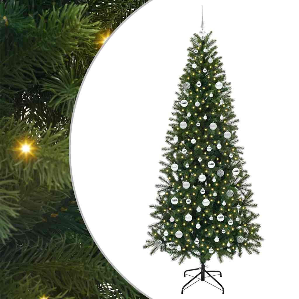 Sapin de Noël artificiel avec 300 LED Vert 210 cm PE et PVC - XIOS