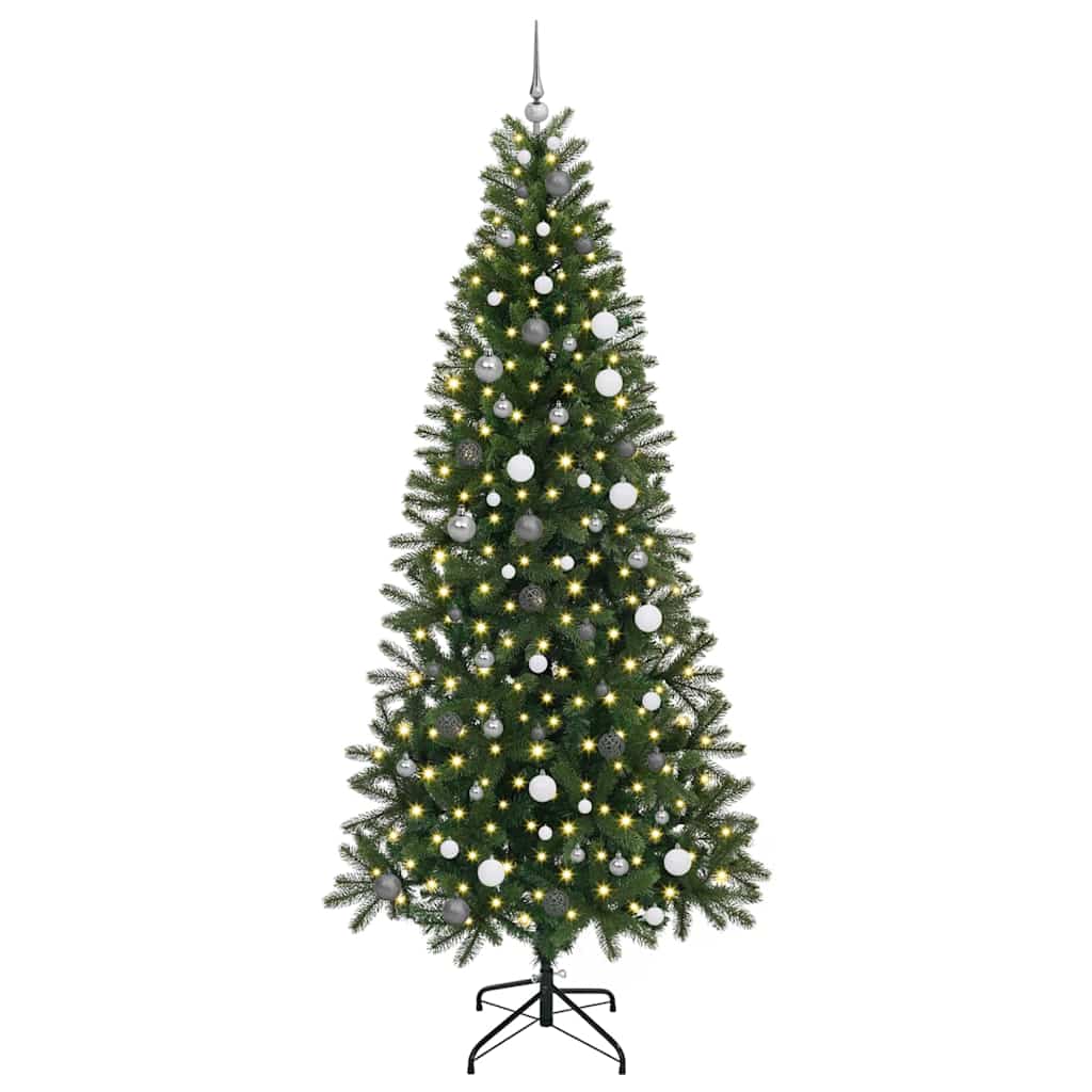 Sapin de Noël artificiel avec 300 LED Vert 240 cm PE et PVC - XIOS