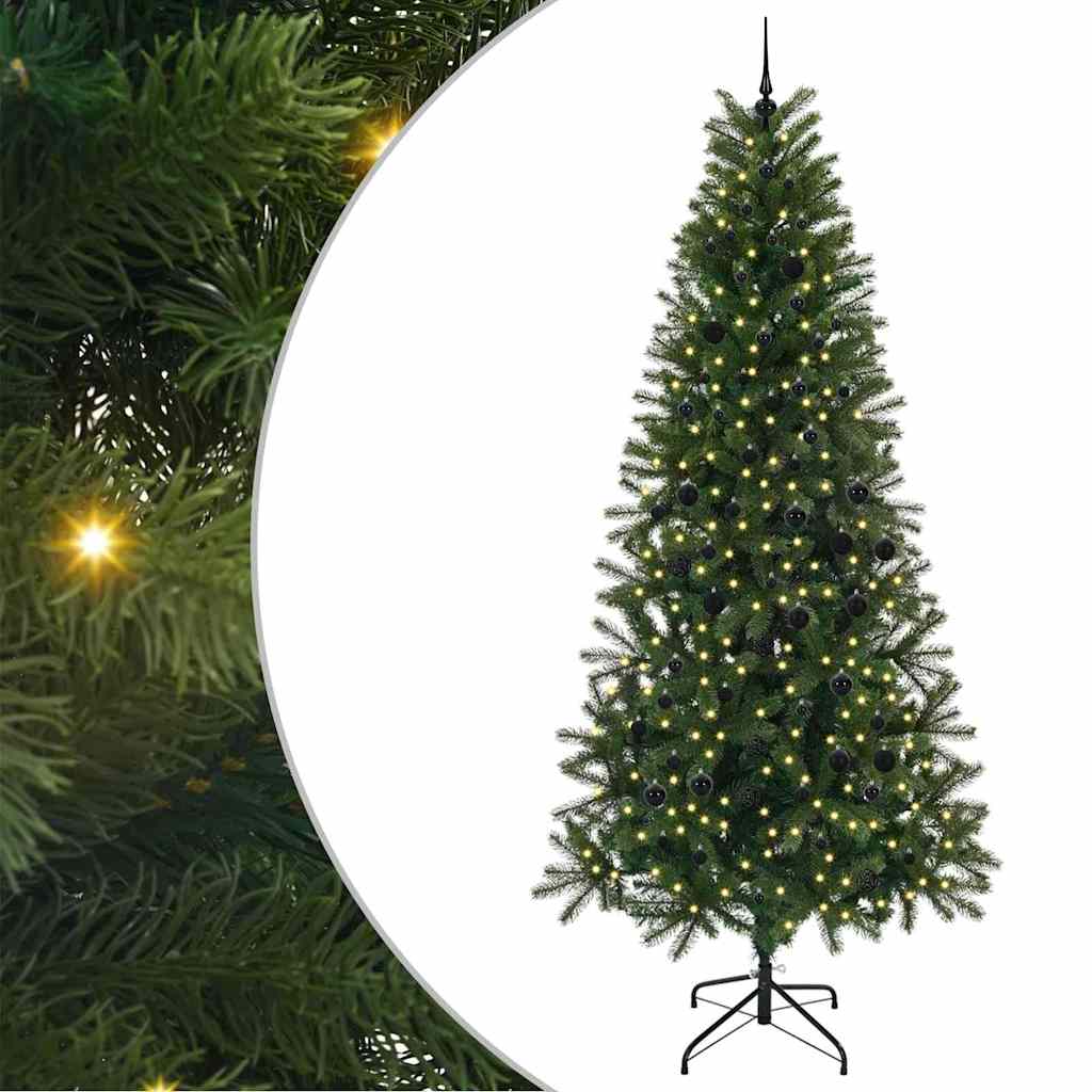 Sapin de Noël artificiel avec 300 LED Vert 240 cm PE et PVC - XIOS