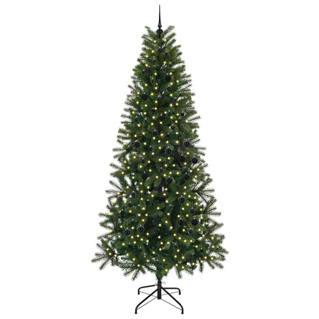 Sapin de Noël artificiel avec 300 LED Vert 240 cm PE et PVC - XIOS