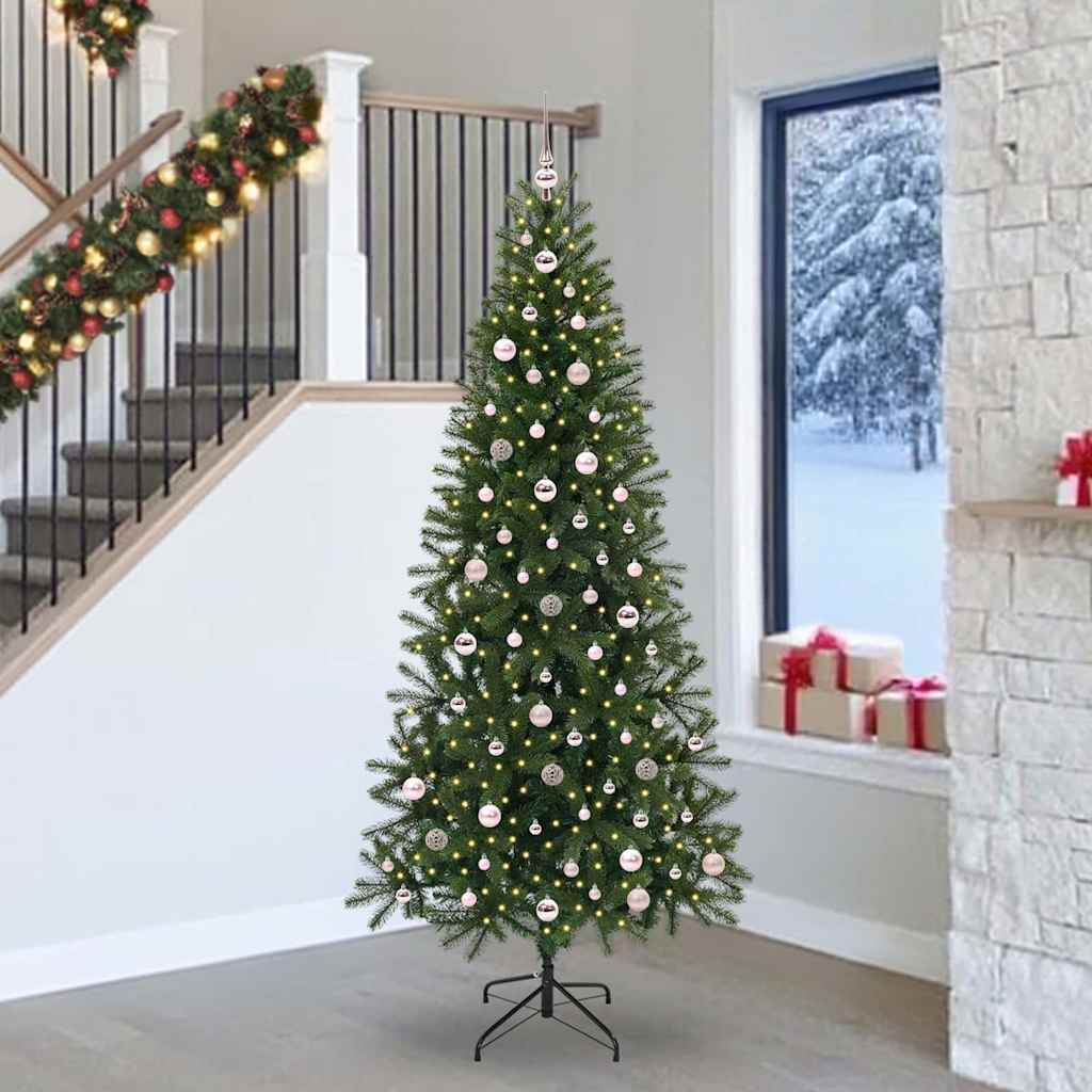 Sapin de Noël artificiel avec 300 LED Vert 240 cm PE et PVC - XIOS