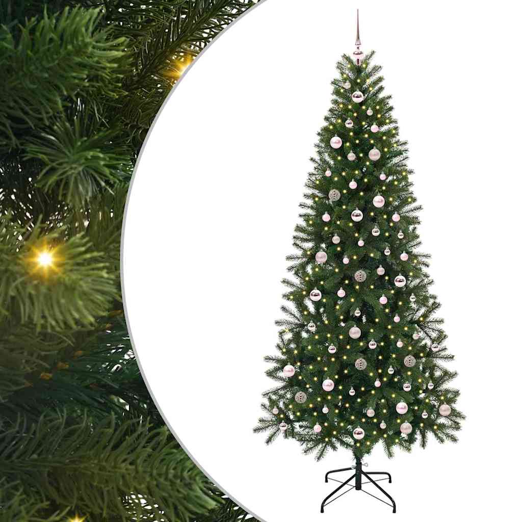 Sapin de Noël artificiel avec 300 LED Vert 240 cm PE et PVC - XIOS