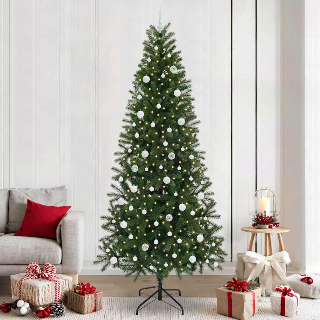 Sapin de Noël artificiel avec 300 LED Vert 240 cm PE et PVC - XIOS