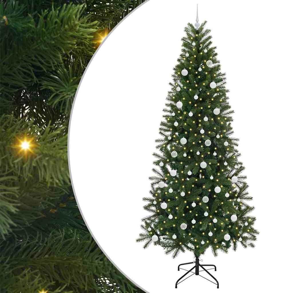 Sapin de Noël artificiel avec 300 LED Vert 240 cm PE et PVC - XIOS