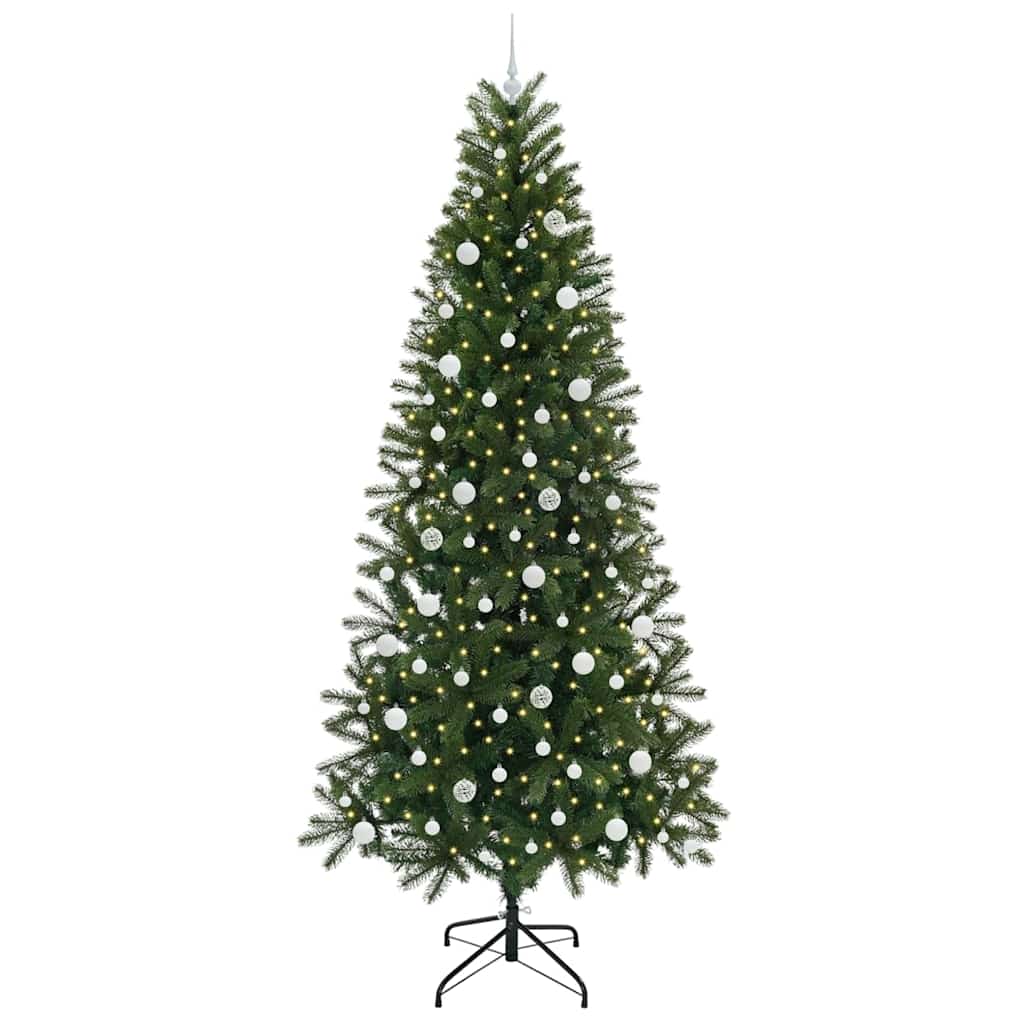 Sapin de Noël artificiel avec 300 LED Vert 240 cm PE et PVC - XIOS