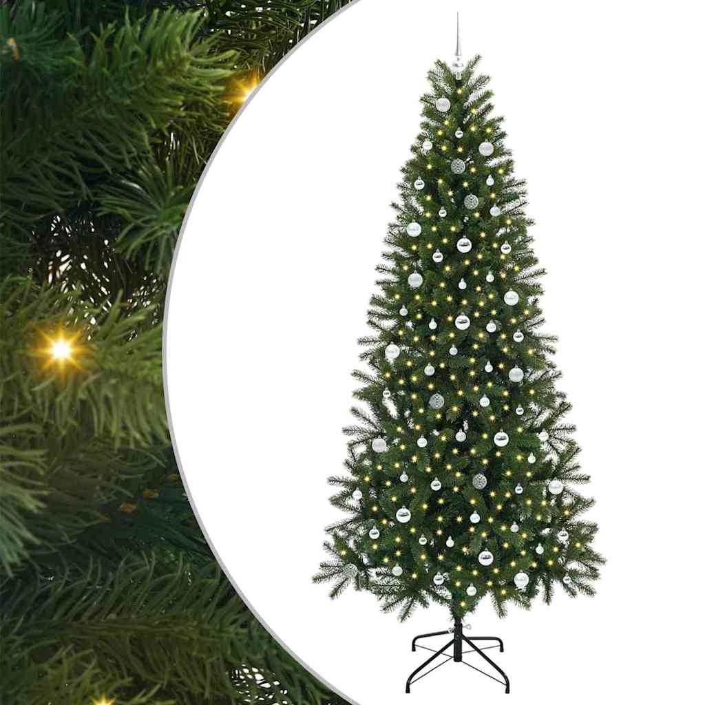 Sapin de Noël artificiel avec 300 LED Vert 240 cm PE et PVC - XIOS