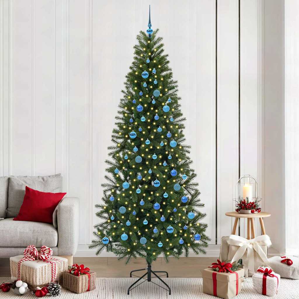 Sapin de Noël artificiel avec 300 LED Vert 240 cm PE et PVC - XIOS
