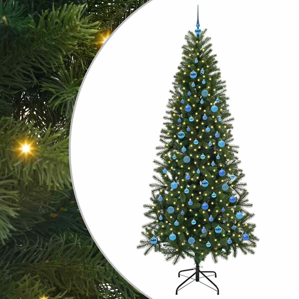 Sapin de Noël artificiel avec 300 LED Vert 240 cm PE et PVC - XIOS