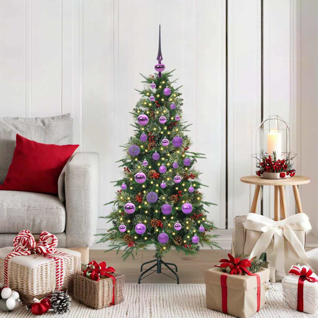 Sapin de Noël Artificiel à Branches Articulées Vert 120 cm - XIOS