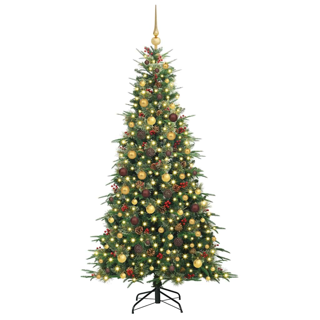 Sapin de Noël Artificiel à Branches Articulées Vert 210 cm