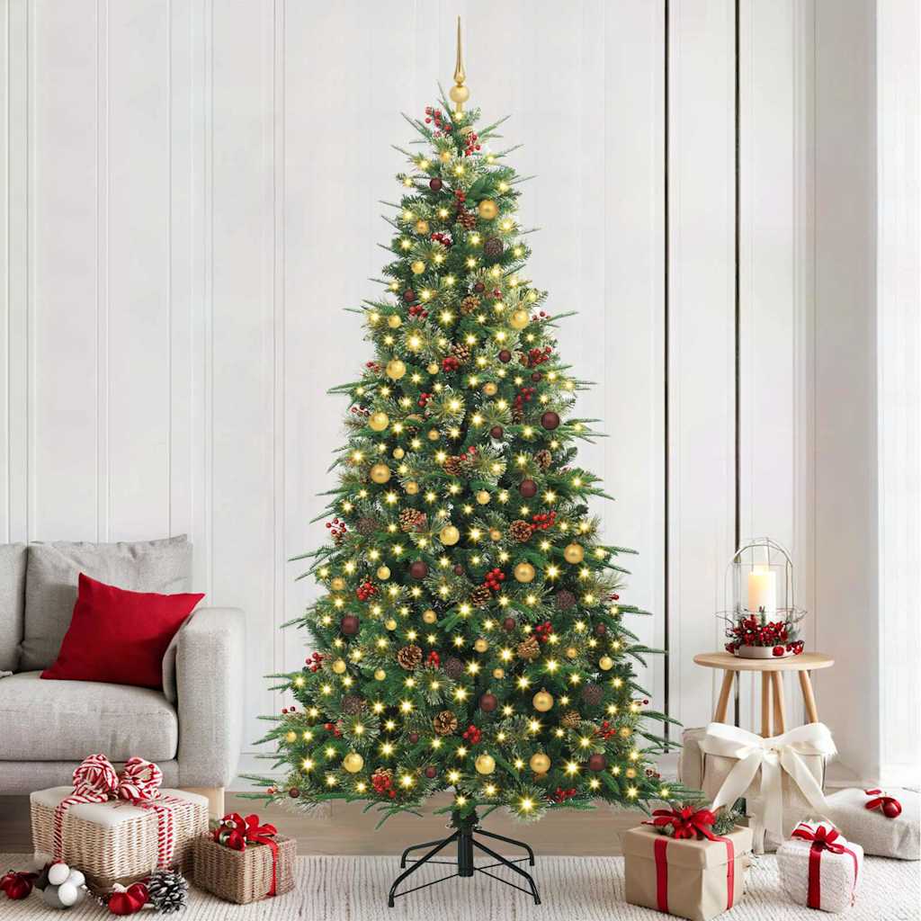 Sapin de Noël Artificiel à Branches Articulées Vert 240 cm