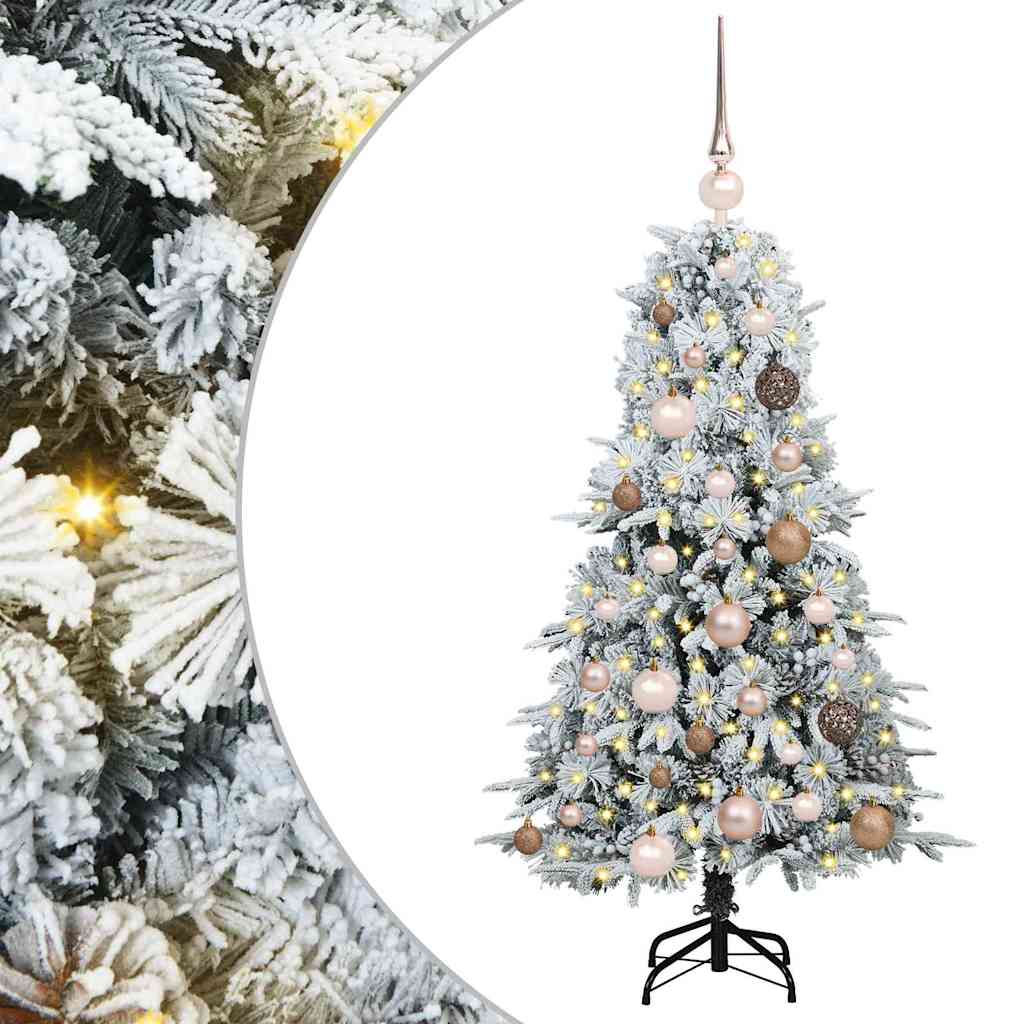 Sapin de Noël Artificiel à Branches Articulées Blanc 120 cm - XIOS