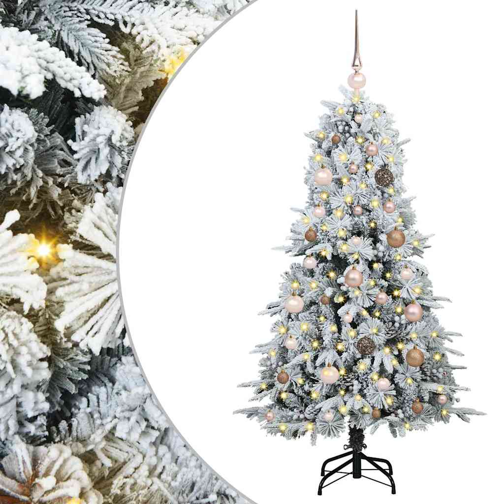 Sapin de Noël Artificiel à Branches Articulées Blanc 150 cm - XIOS