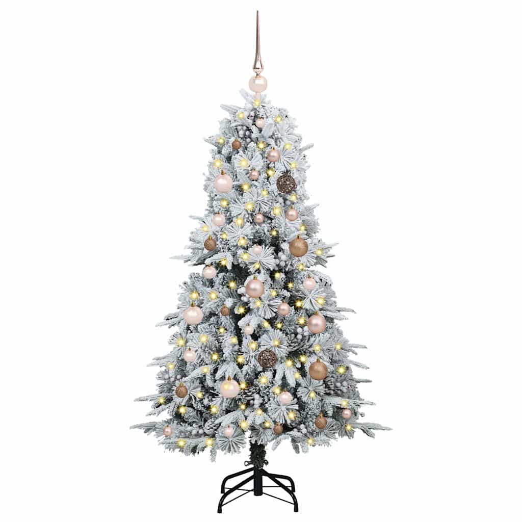 Sapin de Noël Artificiel à Branches Articulées Blanc 150 cm - XIOS