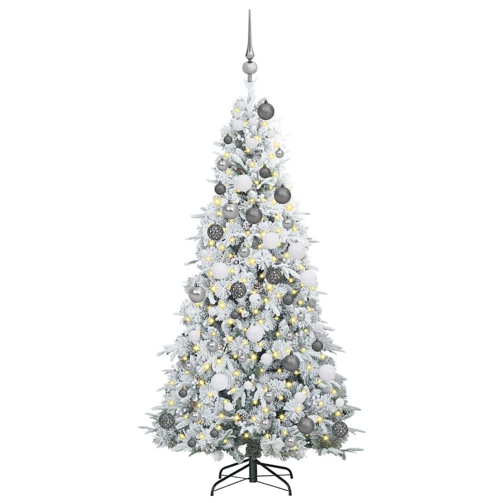 Sapin de Noël Artificiel à Branches Articulées Blanc 180 cm - XIOS