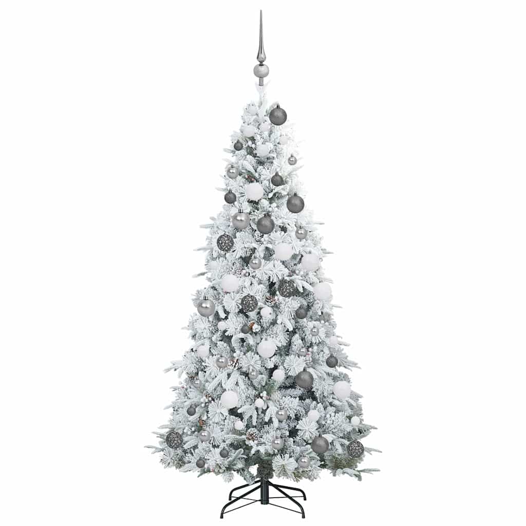 Sapin de Noël Artificiel à Branches Articulées Blanc 180 cm - XIOS