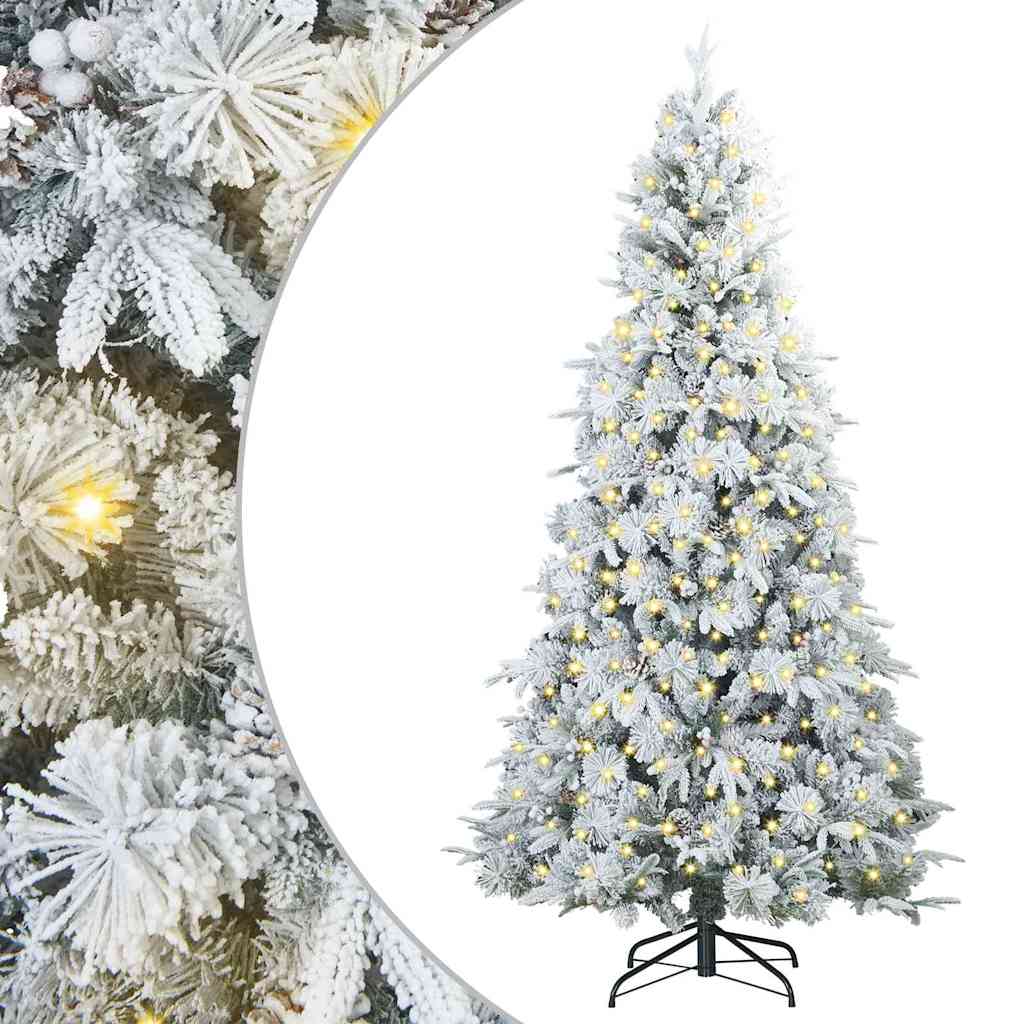 Sapin de Noël Artificiel à Branches Articulées Blanc 210 cm - XIOS