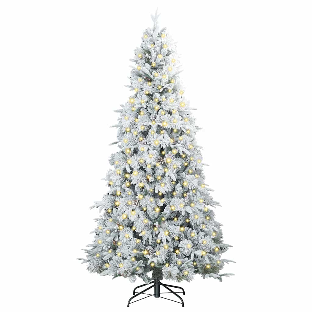 Sapin de Noël Artificiel à Branches Articulées Blanc 210 cm - XIOS