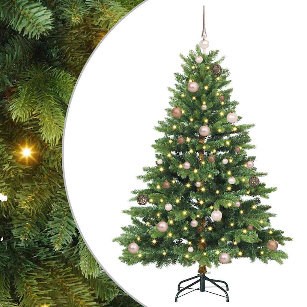 Sapin de Noël artificiel avec 150 LED Vert 150 cm PE et PVC - XIOS