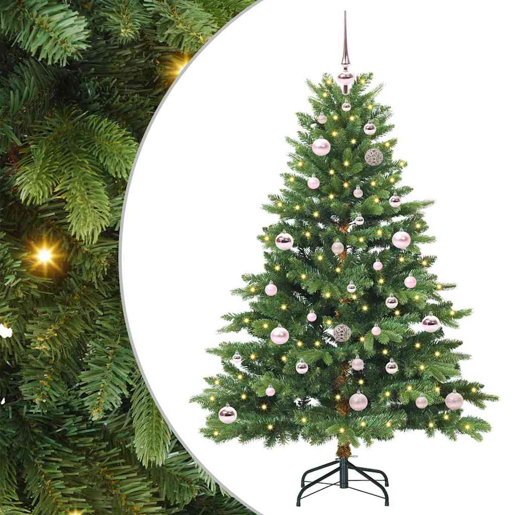 Sapin de Noël artificiel avec 150 LED Vert 150 cm PE et PVC - XIOS